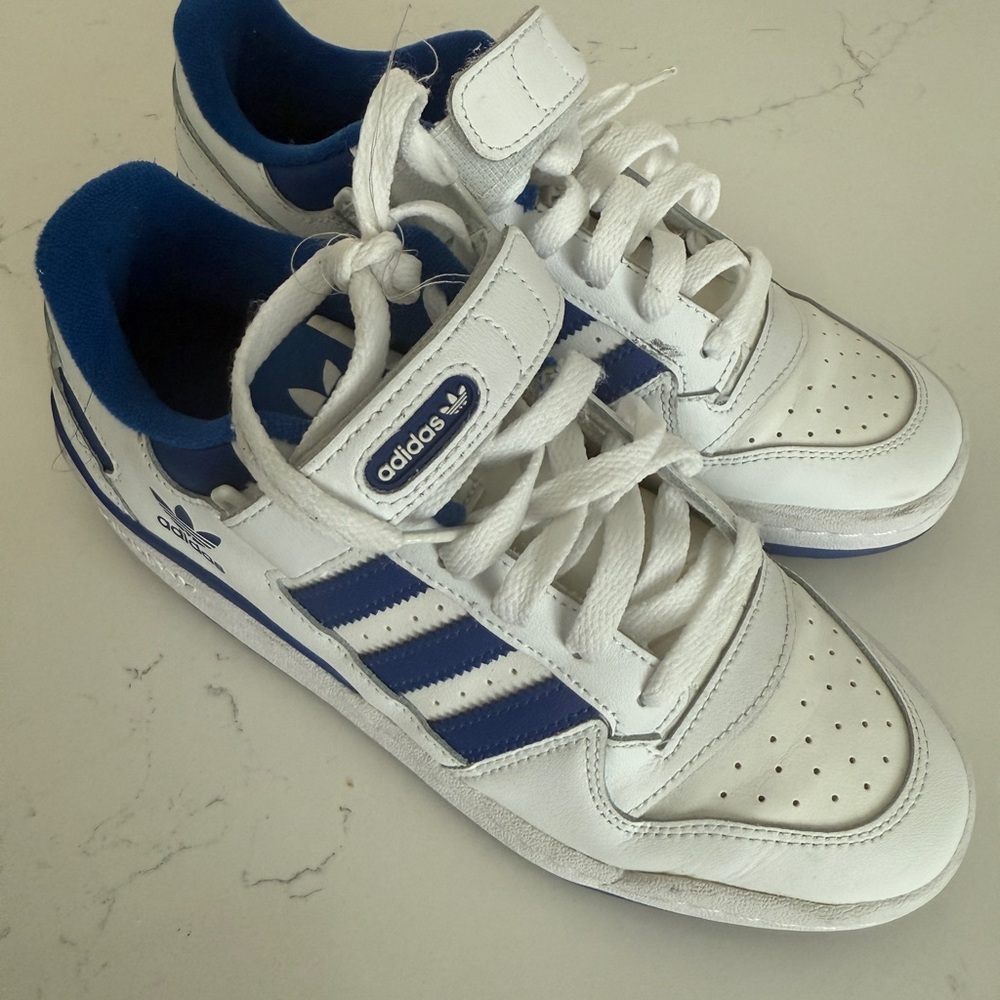 adidas Blue and White Sneakers